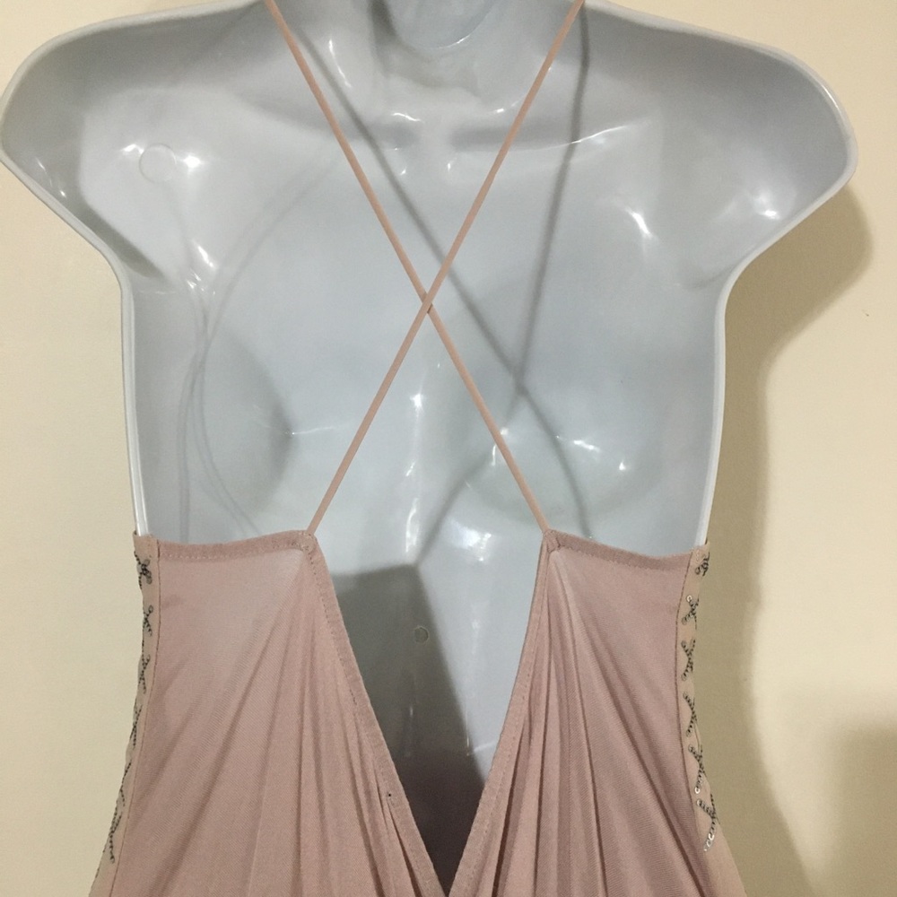 Express Spaghetti Strap Sequin Cami. Size Small. - image 5